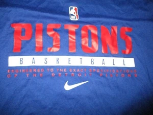 NWOT Blue DETROIT PISTONS Sleeveless Practice Shirt XLT Nike Dri-Fit 100% Poly - Picture 1 of 5