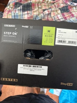 Burton Step On Re:Flex Snowboard Bindings Mens 2022 / Blue / Medium - Image 1 of 3