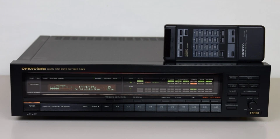 ONKYO T-9990 INTEGRA FM TUNER HIFI ORG FERNBEDIENUNG BDA ABSOLUTER TOP ZUSTAND - Bild 1 von 4