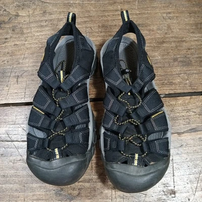 Keen Sandals Mens Sz 9 Shoes Sandals Newport H2 Black Waterproof Rubber Toe - Image 1 of 4