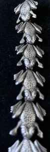 Bracciale Rane Argento Sterling Messico 7 Pollici - Foto 1 di 4