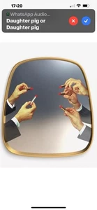 Seletti Lipstick Mirror by Maurizio Cattelan /eccentric bathroom mirror - Picture 1 of 5