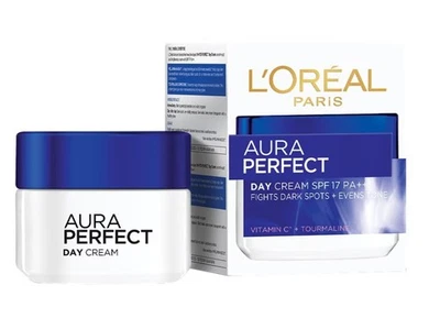 LOreal Paris Aura Perfect Day Cream SPF17 PA++ Vitamin C Tourmaline 50ml - Image 1 of 4