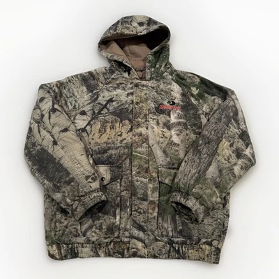 Abrigo camuflado Mossy Oak Break Up chaqueta de caza con capucha para hombre XL Ripstop aislado Foto 1 de 4