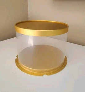 Cylinder Clear Cake Boxes Bulk - Picture 1 of 11