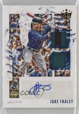 2020 Diamond Kings DK Material Signatures Gold /99 Jake Fraley Rookie Auto RC - Image 1 of 2