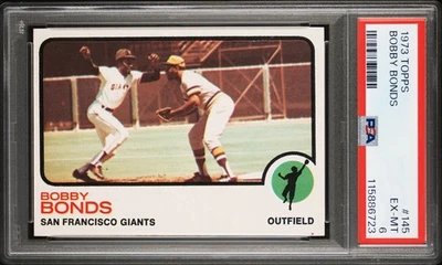 1973 Topps #145 Bobby Bonds Willie Stargell PSA 6 EX-MT GIANTS PIRATES Foto 1 de 2