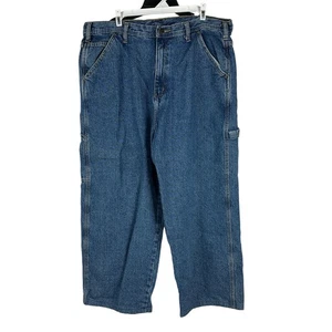 Full Blue Mens Carpenter Jeans Size 40 x 32 Relaxed Fit Casual Denim in Blue - Picture 1 of 8