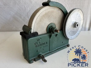 Vintage Dunlap Craftsman 10" Wet Stone Sharpener Belt Driven D-1501 Cast Iron - Picture 1 of 6