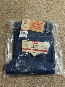 Levi's 514 Straight Performance Boys 5 Regular Fit Blue Jeans-NWT - Picture 1 of 4