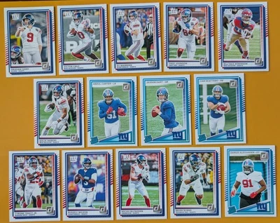 FRESHDCARDS 2025 Donruss NFL Team Set New York Giants - Jaxson Dart Skattebo