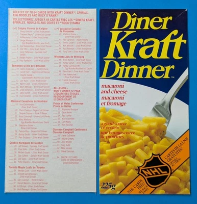 1989-90 Kraft Dinner Hockey Full Panel Check List - Image 1 of 3
