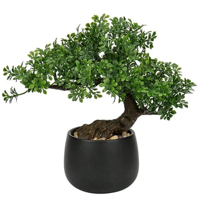 Bonsai Artificial Árbol Enebro Imitación Plantas Interior Plantas Falsas Decoración con Cera... Foto 1 de 4