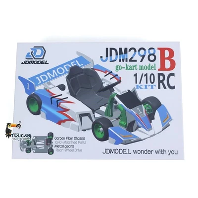 Electric Racing Car 1/10 Plastic RC Go-Kart Model Unlimited Retrofit Kit JDM298B - Image 1 of 4