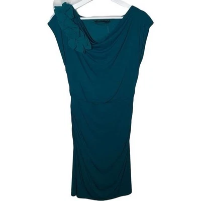 Vestido The Limited para mujer XS verde azulado fruncido funda elástica trabajo oficina fiesta Foto 1 de 4