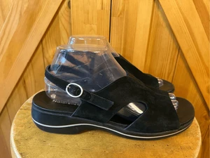 Naturalizer black leather slingback sandals size 9M - Picture 1 of 8