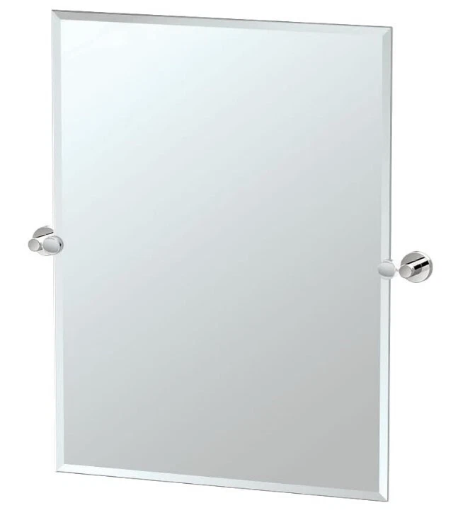 Gatco 4319S Glam Frameless Rectangle Mirror 31.5" Vanity Mirror Polished Nickel - Image 1 of 2