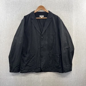 Wallace & Barnes Chore Blazer Jacket Mens 46R Black Linen Blend Pockets Adult - Picture 1 of 13