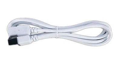 Power Extension Cable Straight C13 IEC Male to Female C14 UPS Lead 2m White - Image 1 of 4