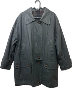 Marks Spencer St Michael coat jacket vintage 90s country navy blue wool size 12 - Picture 1 of 16