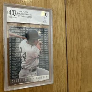 DEREK JETER bccg rookie Fleer 1995 ML Prospect Mint 10 Rookie - Picture 1 of 7
