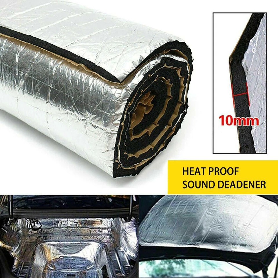 394mil 118"x40" Firewall Amortiguador de Sonido Coche Protector Térmico Aislamiento Amortiguador Mat Foto 1 de 4