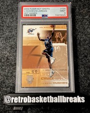 2002-03 Fleer Hot Shots Give and Go Hughes Michael Jordan Hot Hands /199 PSA 8