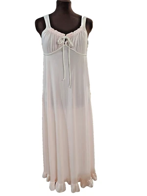 Camisón Vintage Rosa Nylon Penny's "Gaymode" Puro Volantes Diosa Estilo M Foto 1 de 4