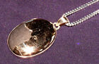 Pendant Silver, Pyrit-Magnetit, Chain Silver Plated, 12,0G 32X23x6mm