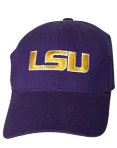 Louisiana State University Baseball Hat Purple Gold Embroidery LSU + Bonus - Picture 1 of 10