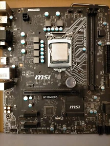 KIT Scheda mad. MSI H110+CPU INTEL core i5-6600+DISSI.+ RAM 2 BACHI RAM 8 G DDR4 - Foto 1 di 7