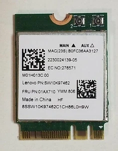 NUEVO - Tarjeta Wi-Fi Lenovo IdeaPad 330-15AST RTL8821CE AC+BT4.0 01AX710 SW10K97462 - Imagen 1 de 2