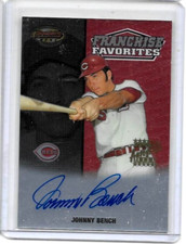 JOHNNY BENCH 2000 BOWMAN'S BEST FRANCHISE FAVORITES CERTIFIED AUTOGRAPH