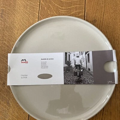 assiette Staub Neuf plat de service Cuisine Céramique Staub Plat A Gâteau Femme - Photo 1/4