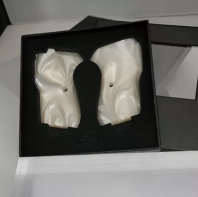 Bersa Thunder Firestorm 22 380 Pistol Grips in White Pearl Acrylic