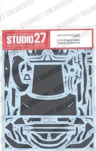 STUDIO27 1/24 GR Supra Custom Dress Up Carbon decal TAMIYA Carbon Decals CD24043 - Picture 1 of 2