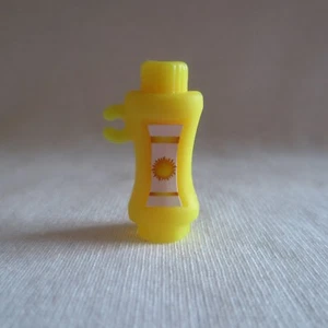 NEW Barbie Sister Skipper Tiki Hut Doll Yellow Sun Tan Lotion Bottle For Diorama - Picture 1 of 1