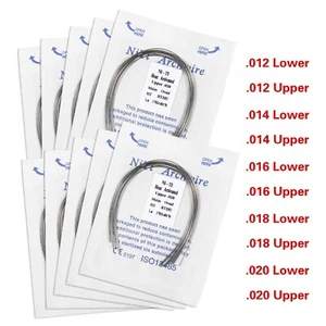 10pcs Dental Orthodontic Niti Heat Activated Arch Wires Round Elastic Ovoid - Bild 1 von 43