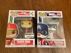 Funko Pop! Set of 2: Jingle Turbo Man Flying Amazon Excl. 1162 + Cap Snowman 532