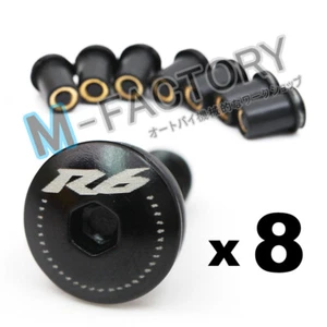 New R6 Black Windscreen Bolts Kit For YZF R6 S 01 02 03 04 05 06 07 08 - Picture 1 of 1
