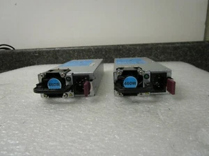 Qty (2) HP ProLiant DL380 G7 460W Power Supply 499249-001 499250-101 499250-301 - Picture 1 of 5