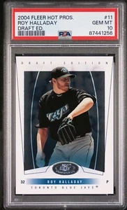 Fleer Hot Perspects 2004 #11 Roy Halladay PSA 10 gemas como nuevo Hof Blue Jays Phillies - Imagen 1 de 2