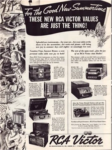 Print Ad RCA Victor Radio Phonograph 1938 Full Page Large Magazine 10.5"x13.5" - Picture 1 of 1