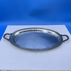 Smokers Tray Ronson Vintage Silver Plate Handles Jensen Style - Picture 1 of 12