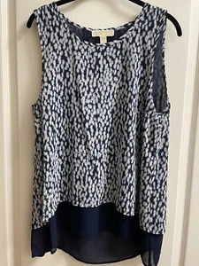Michael Kors mehrlagiges Damen-Tankoberteil blau/weiß Gr. L - Bild 1 von 4