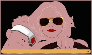 True Romance Patricia Arquette Christian Slater Pop Art Print Signed by Artist - Picture 1 of 2