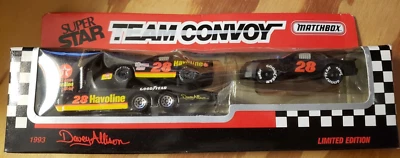 #28 Davey Allison / Havoline 1993 Matchbox Limited Edition TEAM CONVOY - Image 1 of 3