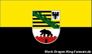 Bandera de Sajonia-Anhalt + 90 x 150 cm + nueva +con ojales de latón para izar + - Imagen 1 de 1