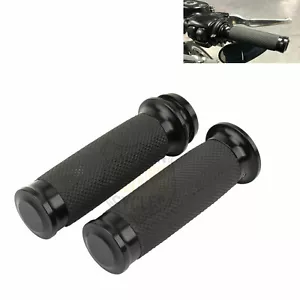 1" Handlebar Hand Grips For Harley Touring Road Electra Glide Softail Dyna FXDLS - Picture 1 of 9