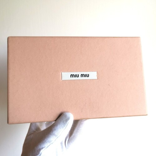 scatola MIU MIU box case g silver bracciale collana portafoglio wallet pink